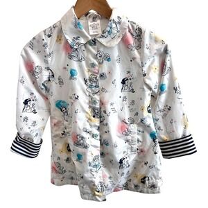 Disney Parks Animators Jacket Girls 5-6 Princess Collection Windbreaker Raincoat